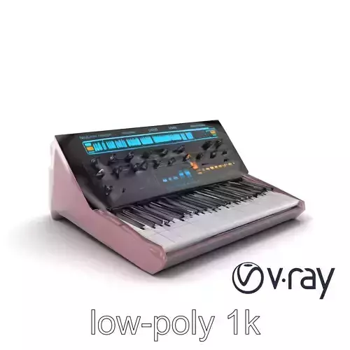 HoloWave Synthesizer model pack Low-poly 3D model