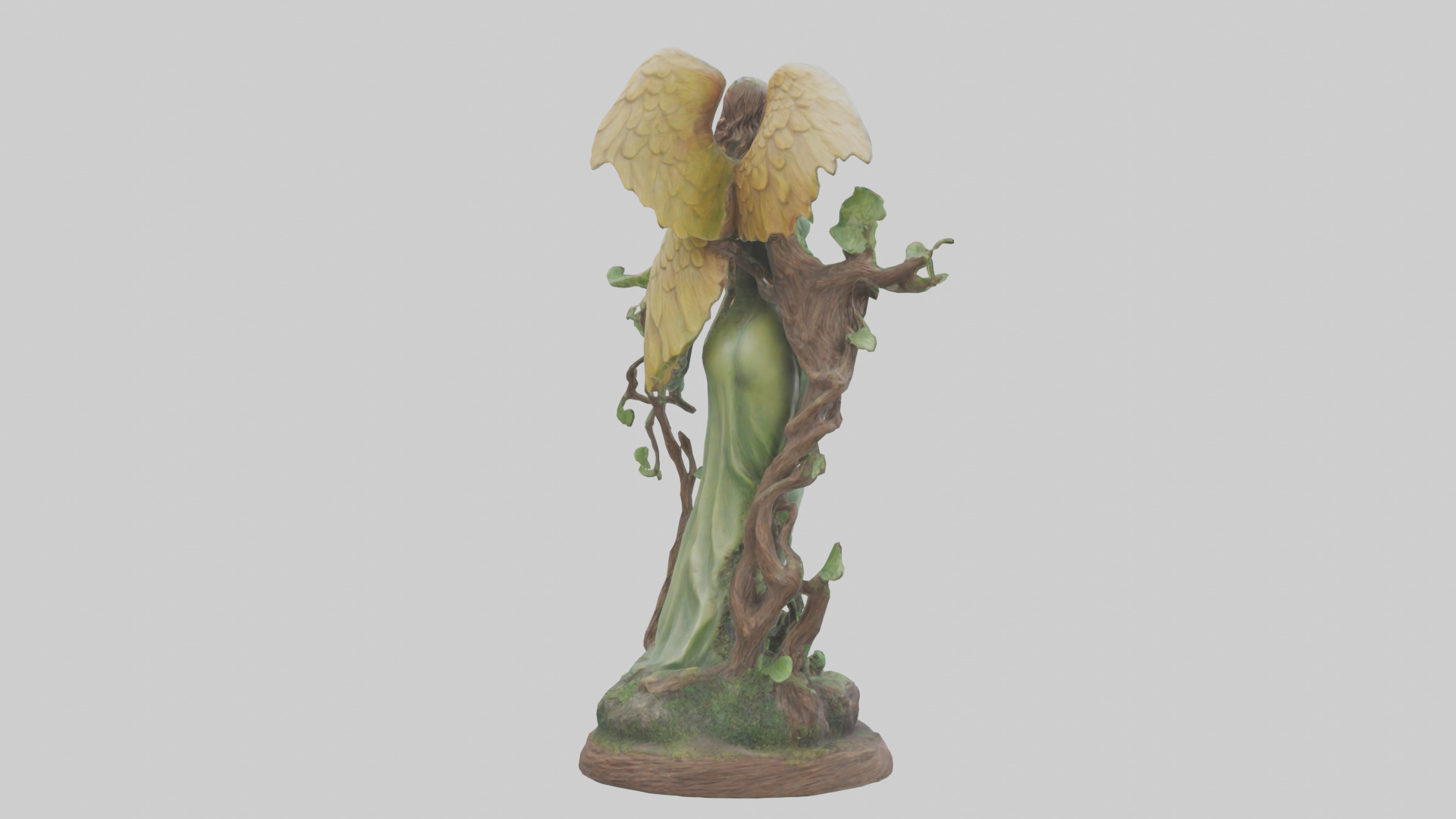 Natures Promise Statue model Low-poly 3D model_2