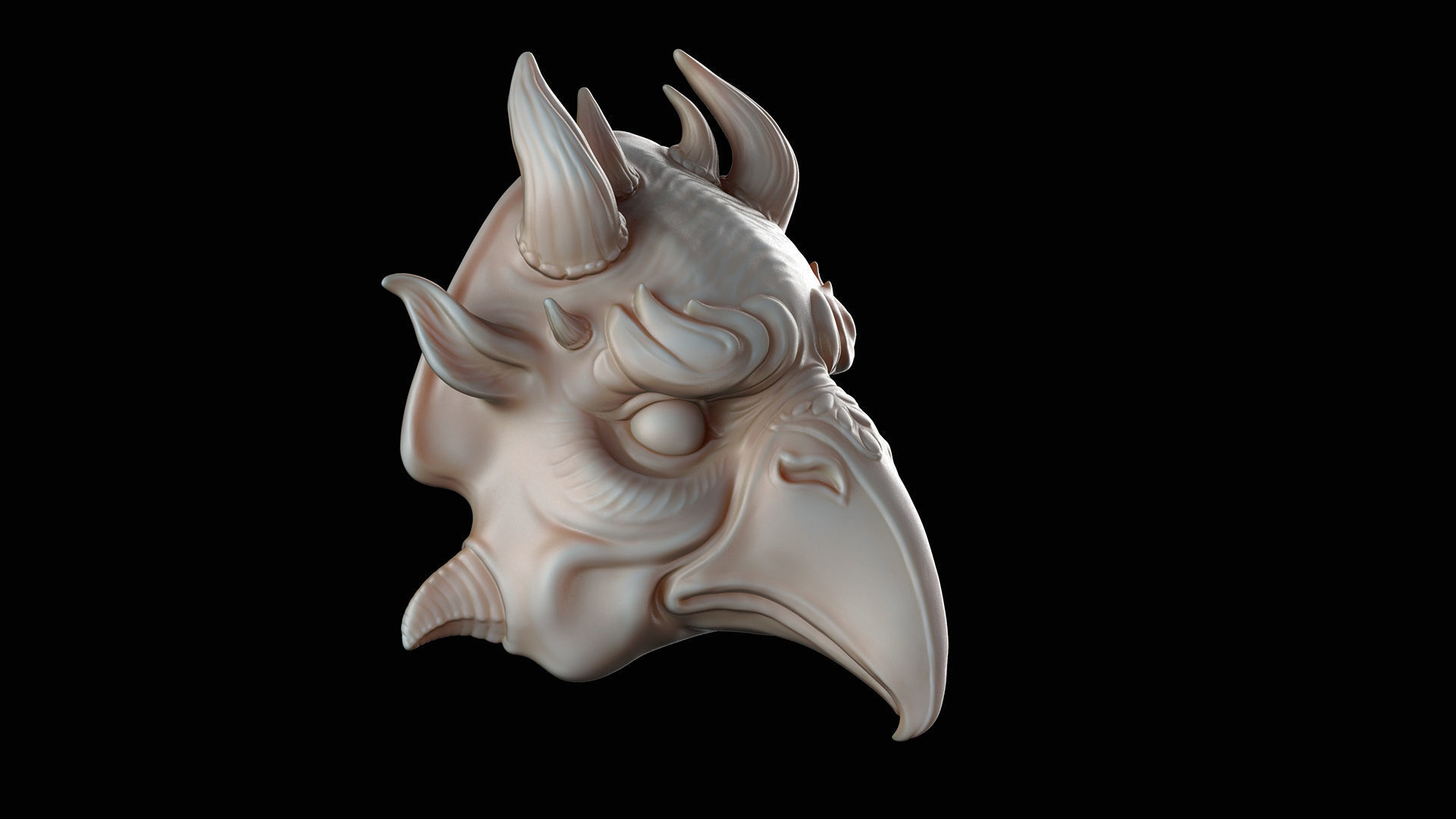 Collection-4  Jewelry Mask   I  3D Sculpting _26