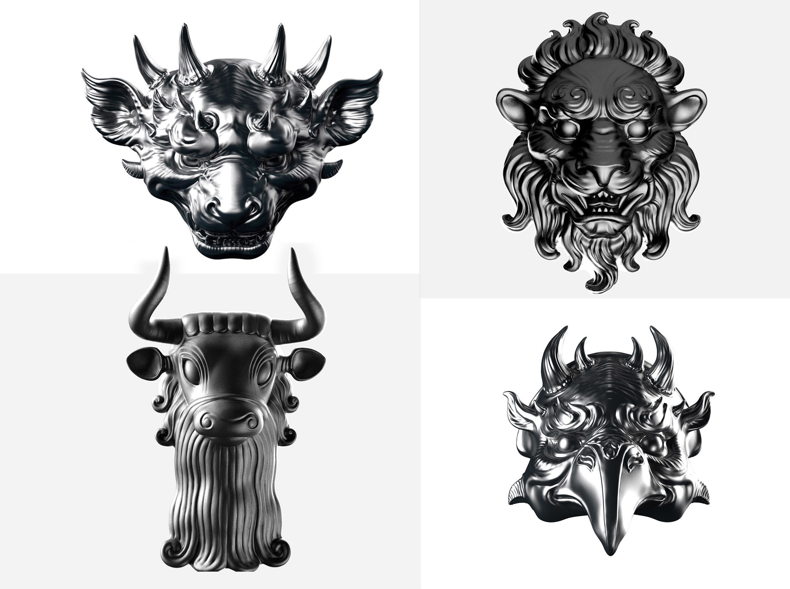 Collection-4  Jewelry Mask   I  3D Sculpting _3