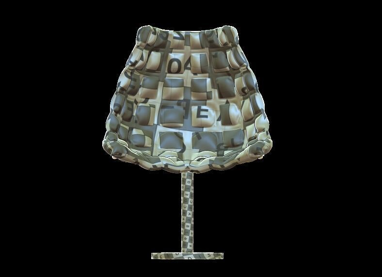 UV Unwrapped Cushion Chair 3D print model_11