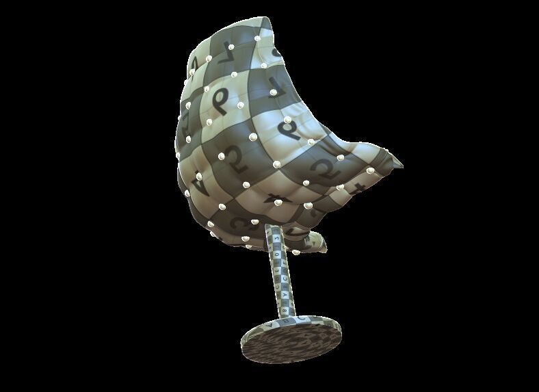 UV Unwrapped Cushion Chair 3D print model_12