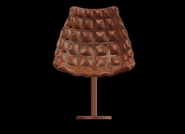 UV Unwrapped Cushion Chair 3D print model_13