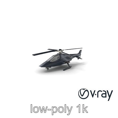StormChaser Meteorologist Helicopter model pack Low-poly 3D model