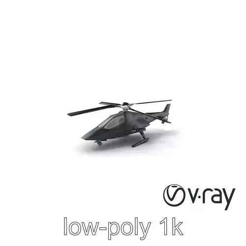 StormChaser Meteorologist Helicopter model pack Low-poly 3D model