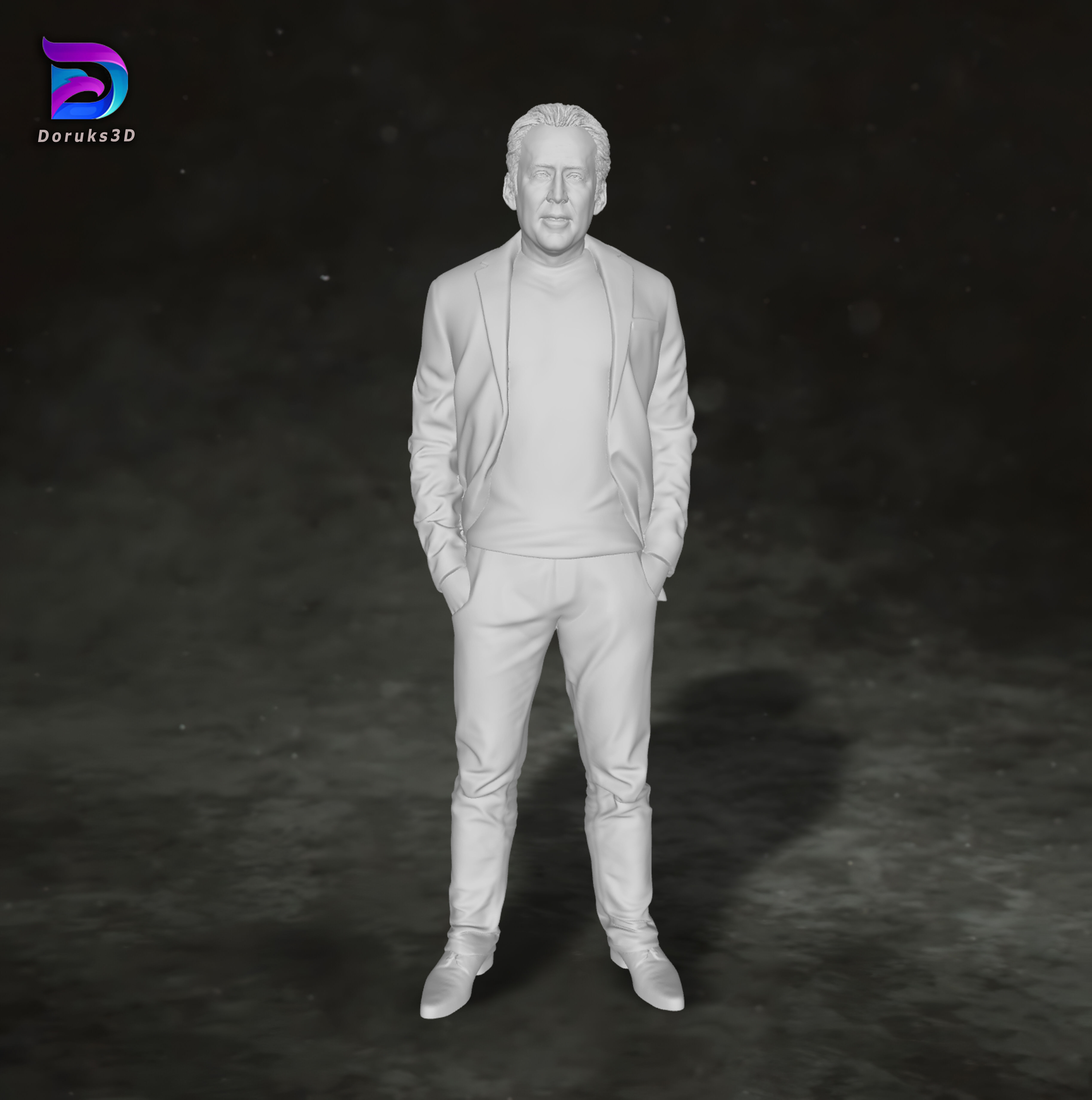 Nicolas Cage Action Figures Custom 3D Print Model 3D print model_1