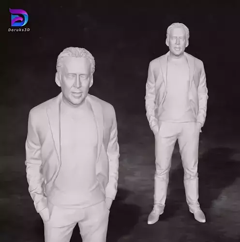 Nicolas Cage Action Figures Custom 3D Print Model 3D print model