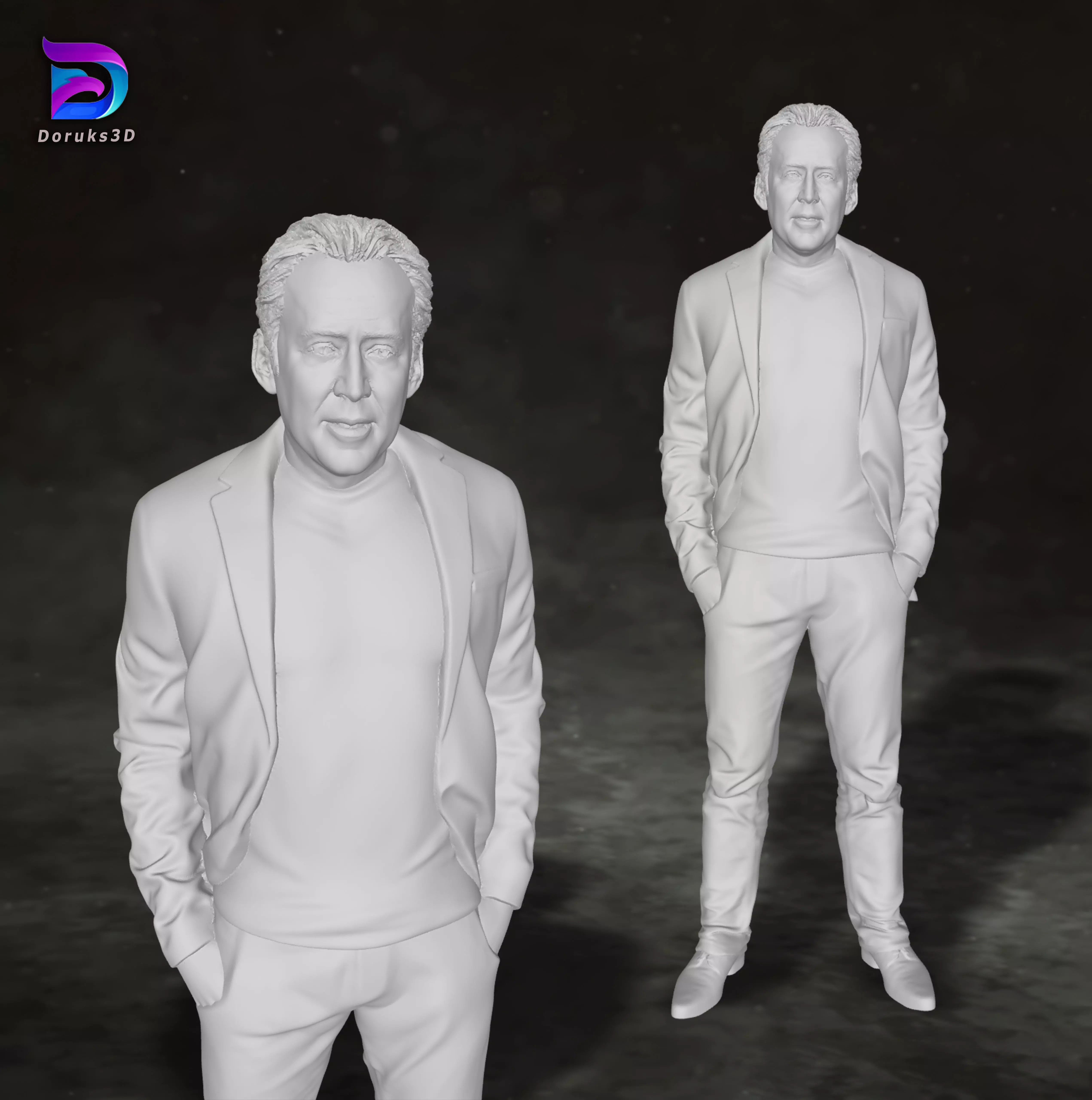 Nicolas Cage Action Figures Custom 3D Print Model 3D print model_0