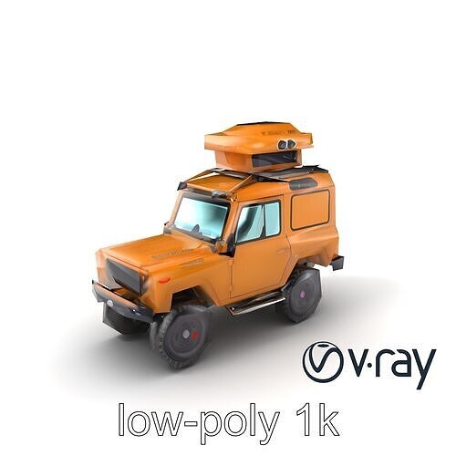 GeoSurvey Pro Terrain-Mapping Vehicle model pack Low-poly 3D model