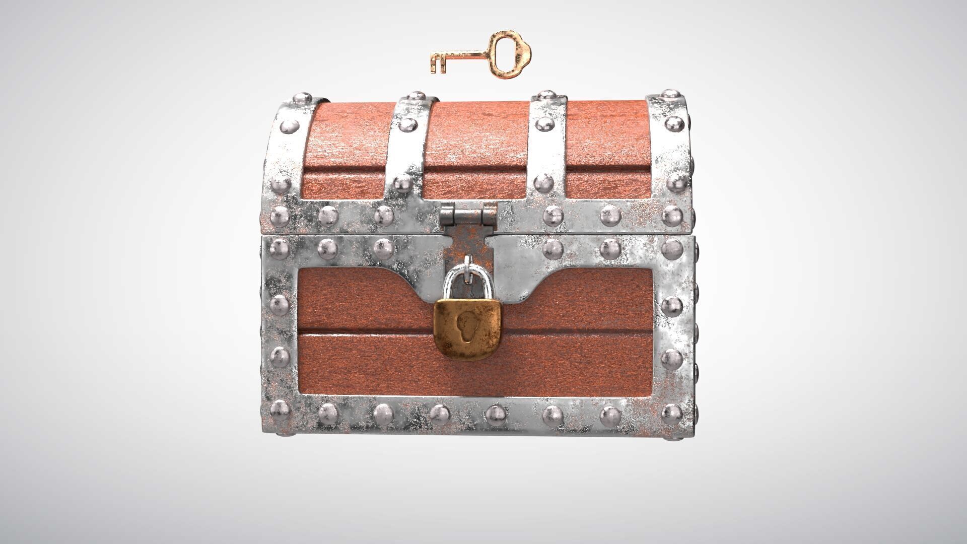 Treasure Chest 3D model_3