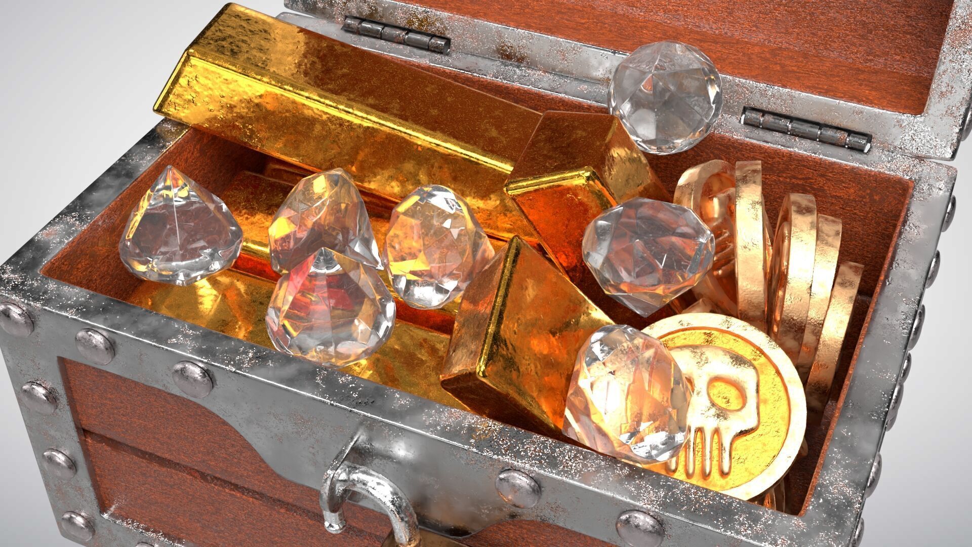 Treasure Chest 3D model_6