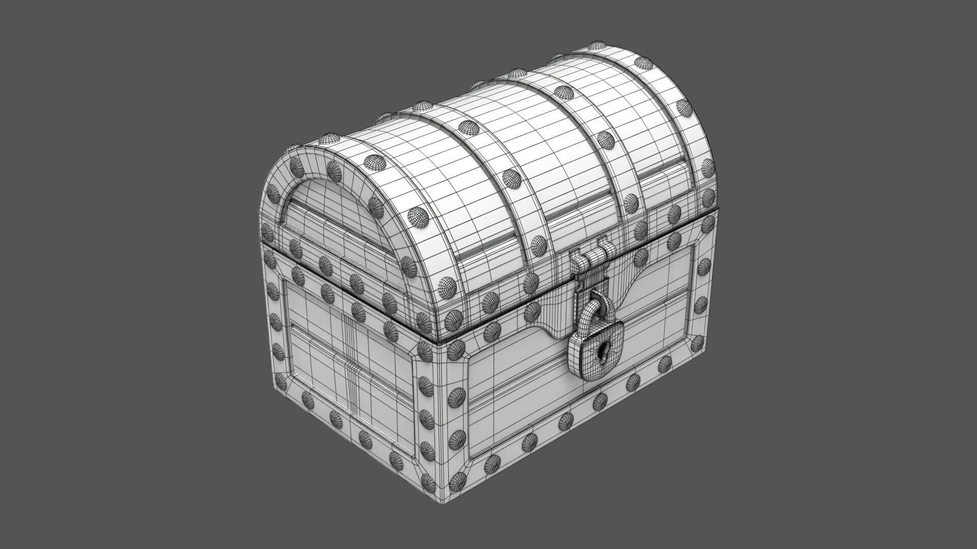 Treasure Chest 3D model_7