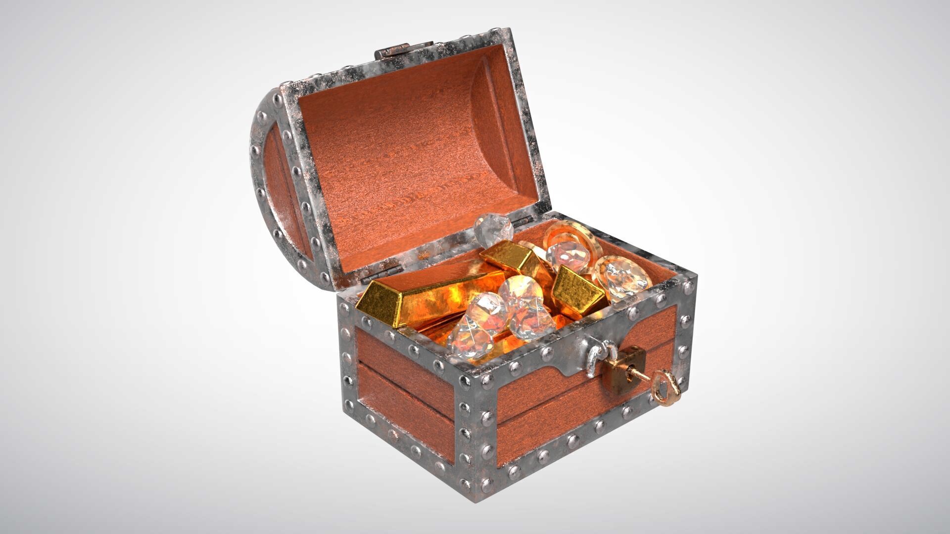 Treasure Chest 3D model_4