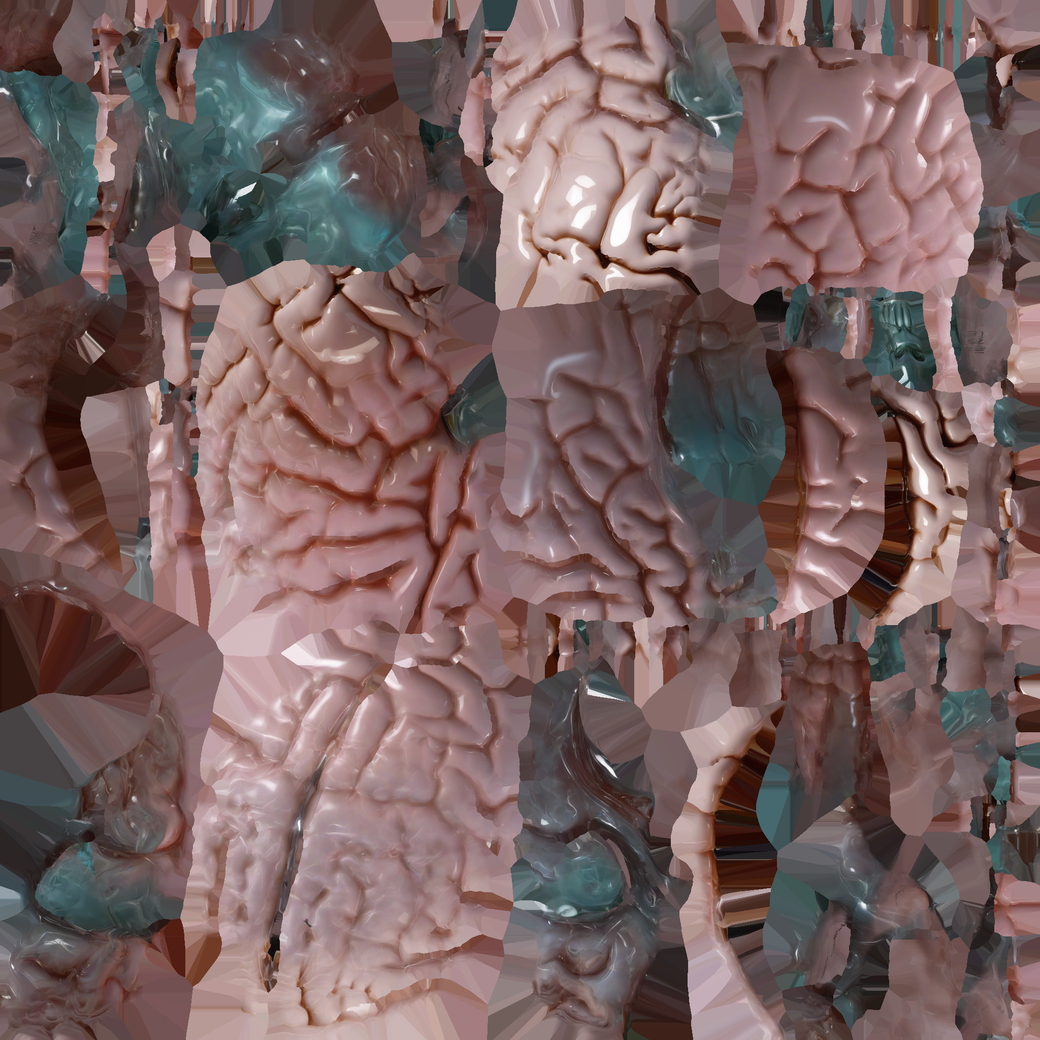 brain Low-poly 3D model_7