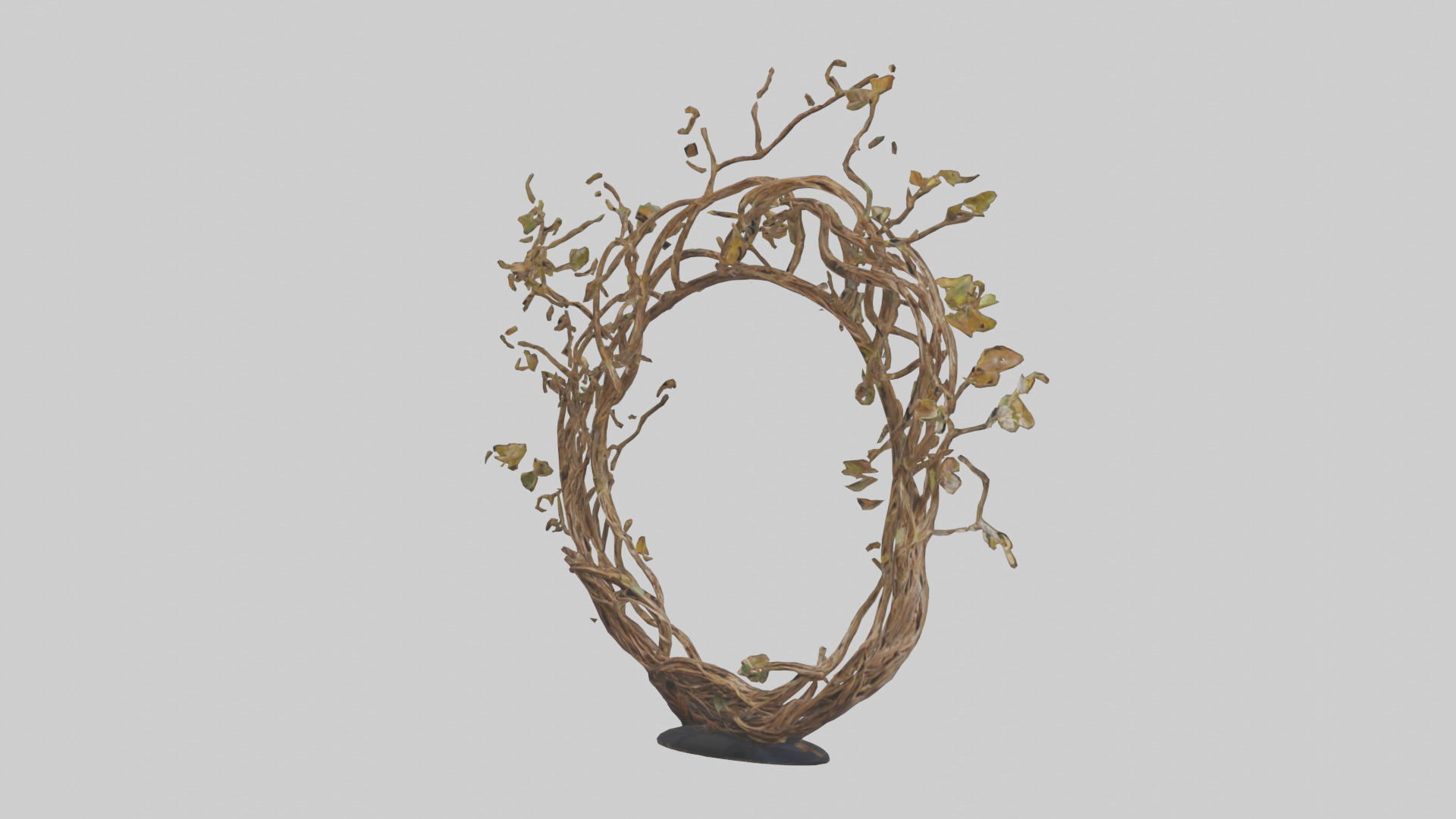 Natures Weave Sculpture model Low-poly 3D model_10