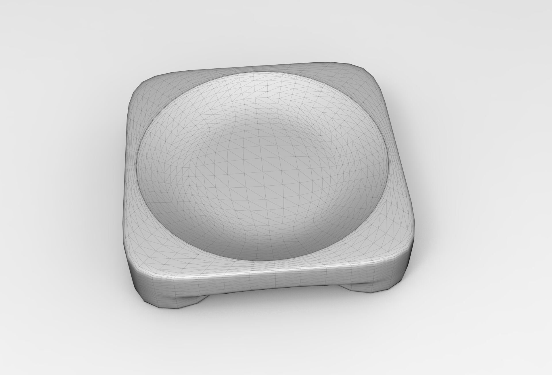 Mann Bowl Low-poly 3D model_6