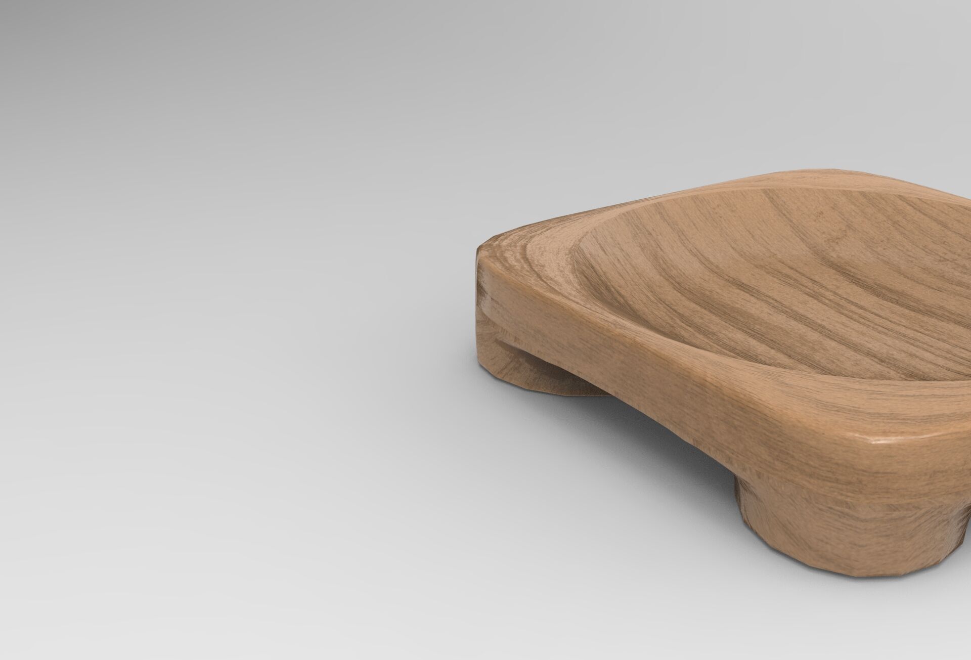 Mann Bowl Low-poly 3D model_3