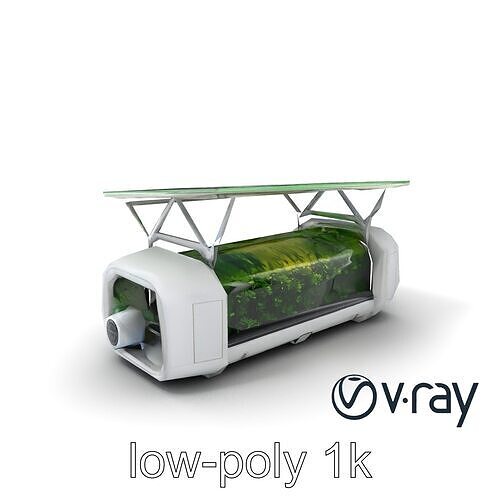 EcoLift Solaris Vertical Farm Aircraft model pack Low-poly 3D model