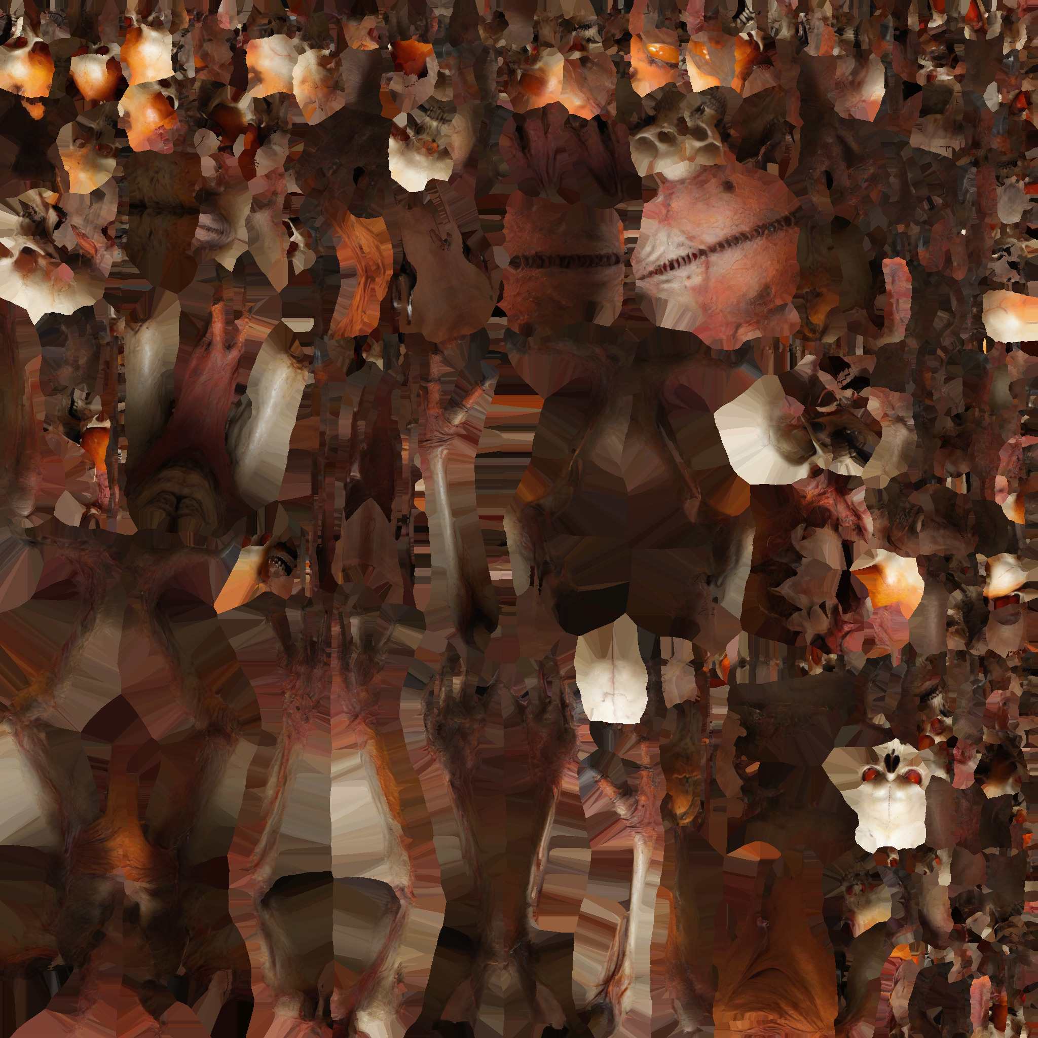 multi headed monster Low-poly 3D model_6