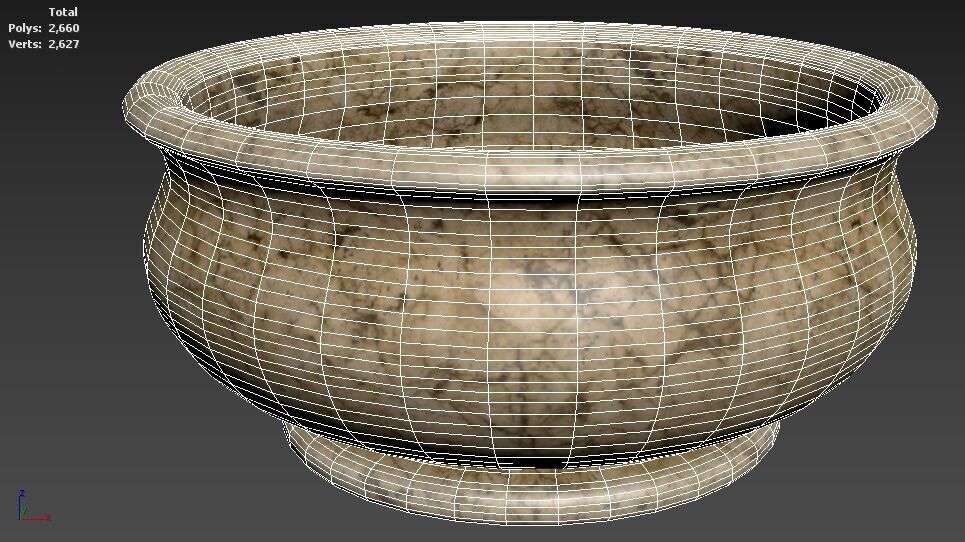 Marble Bowl 3D model_5