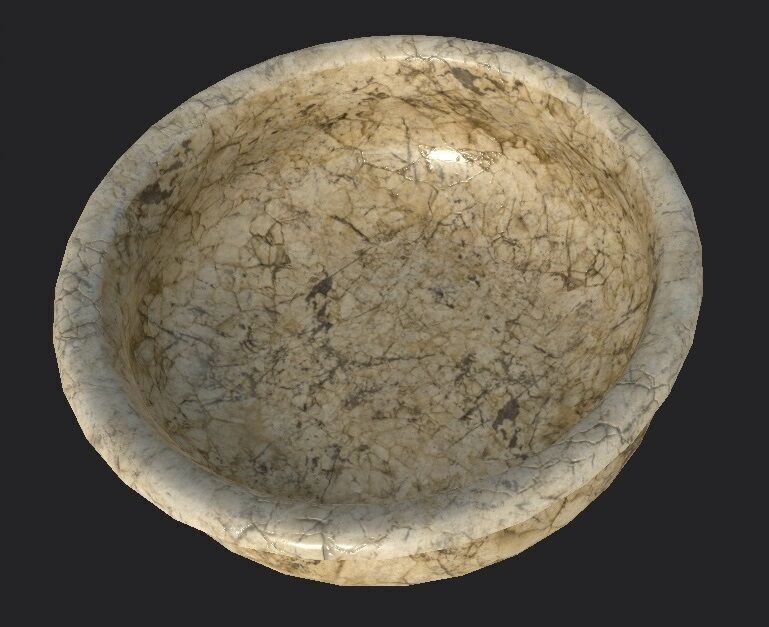 Marble Bowl 3D model_3