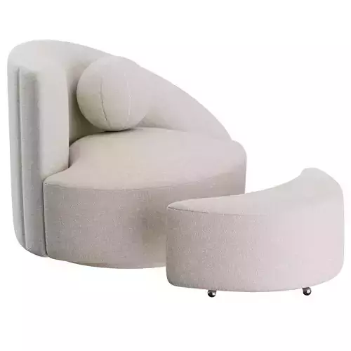 Nautilus Armchair by Vladimir Kagan 3D model