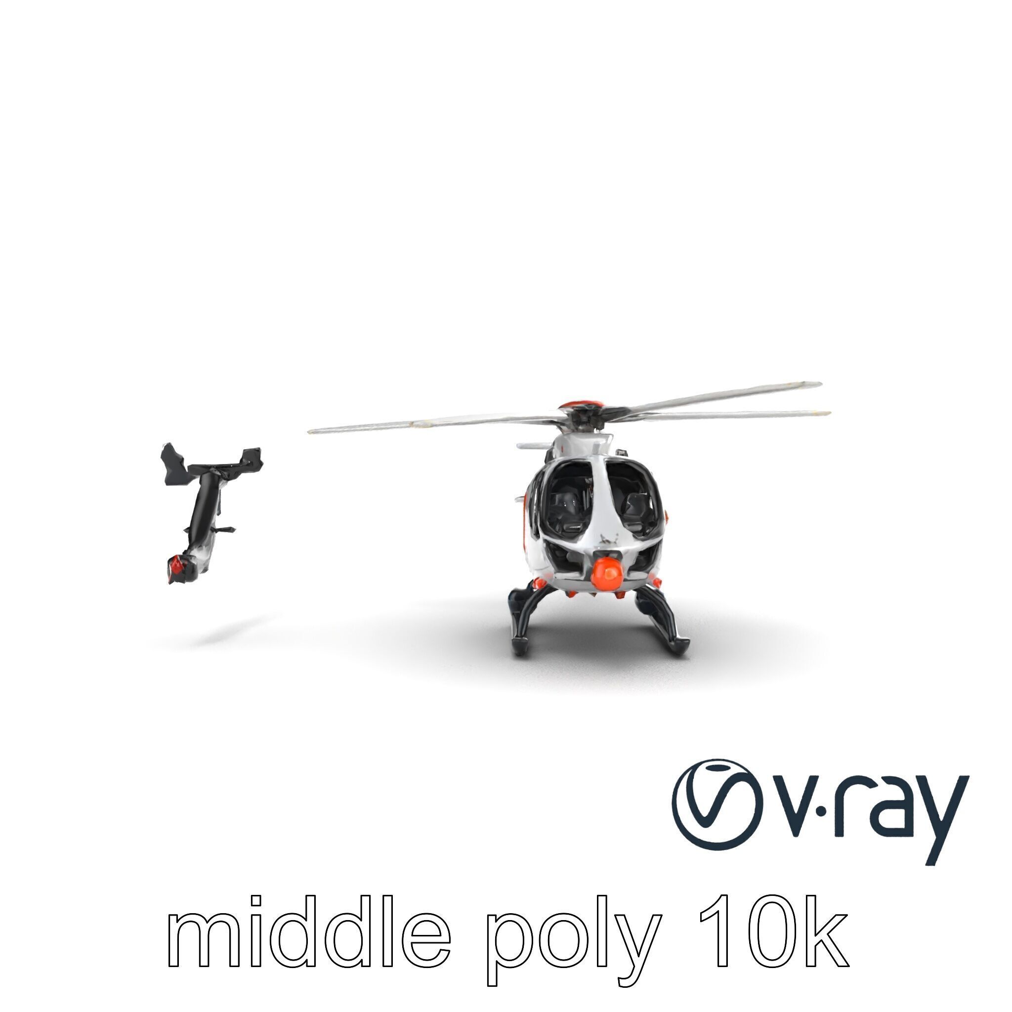 FrostBite Arctic Rescue Helicopter model pack Low-poly 3D model_21