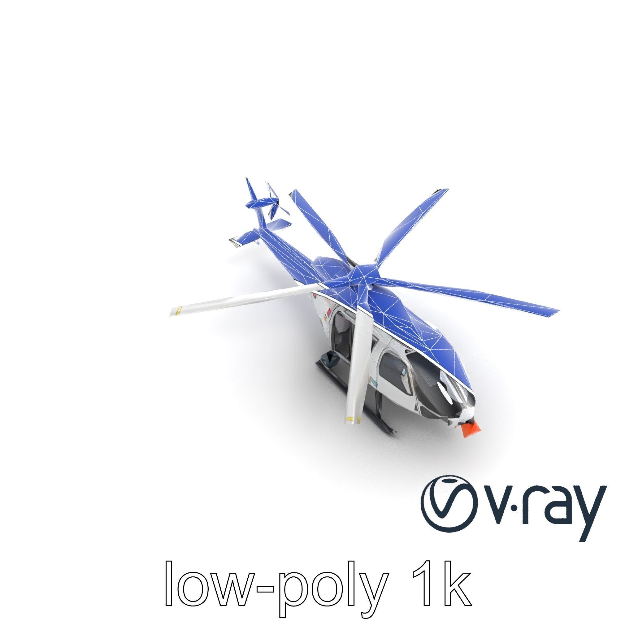 FrostBite Arctic Rescue Helicopter model pack Low-poly 3D model_27