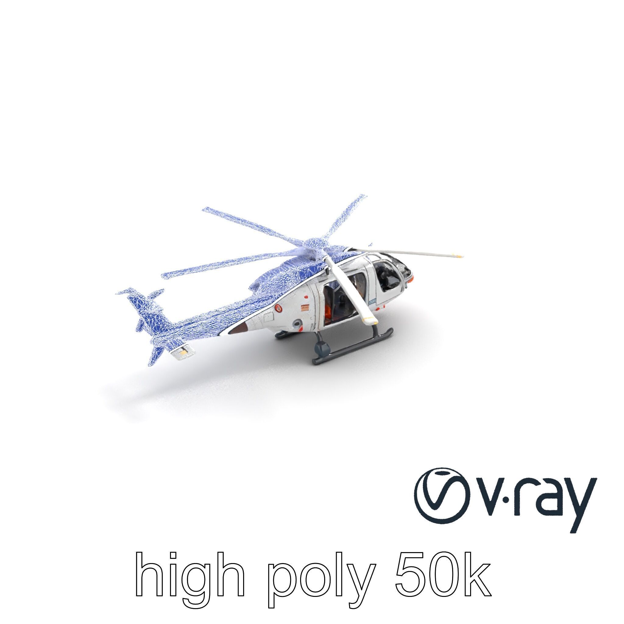 FrostBite Arctic Rescue Helicopter model pack Low-poly 3D model_13