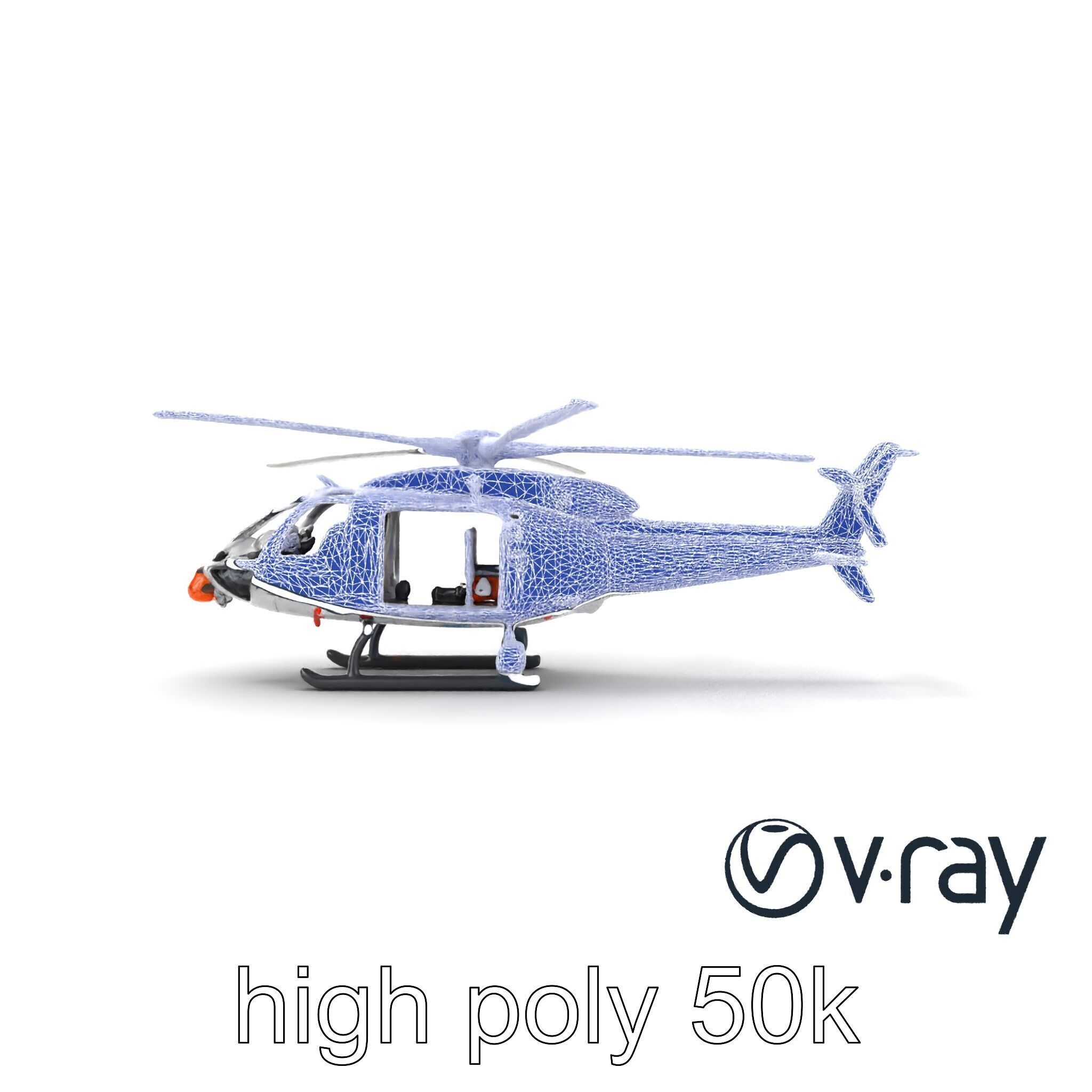 FrostBite Arctic Rescue Helicopter model pack Low-poly 3D model_20