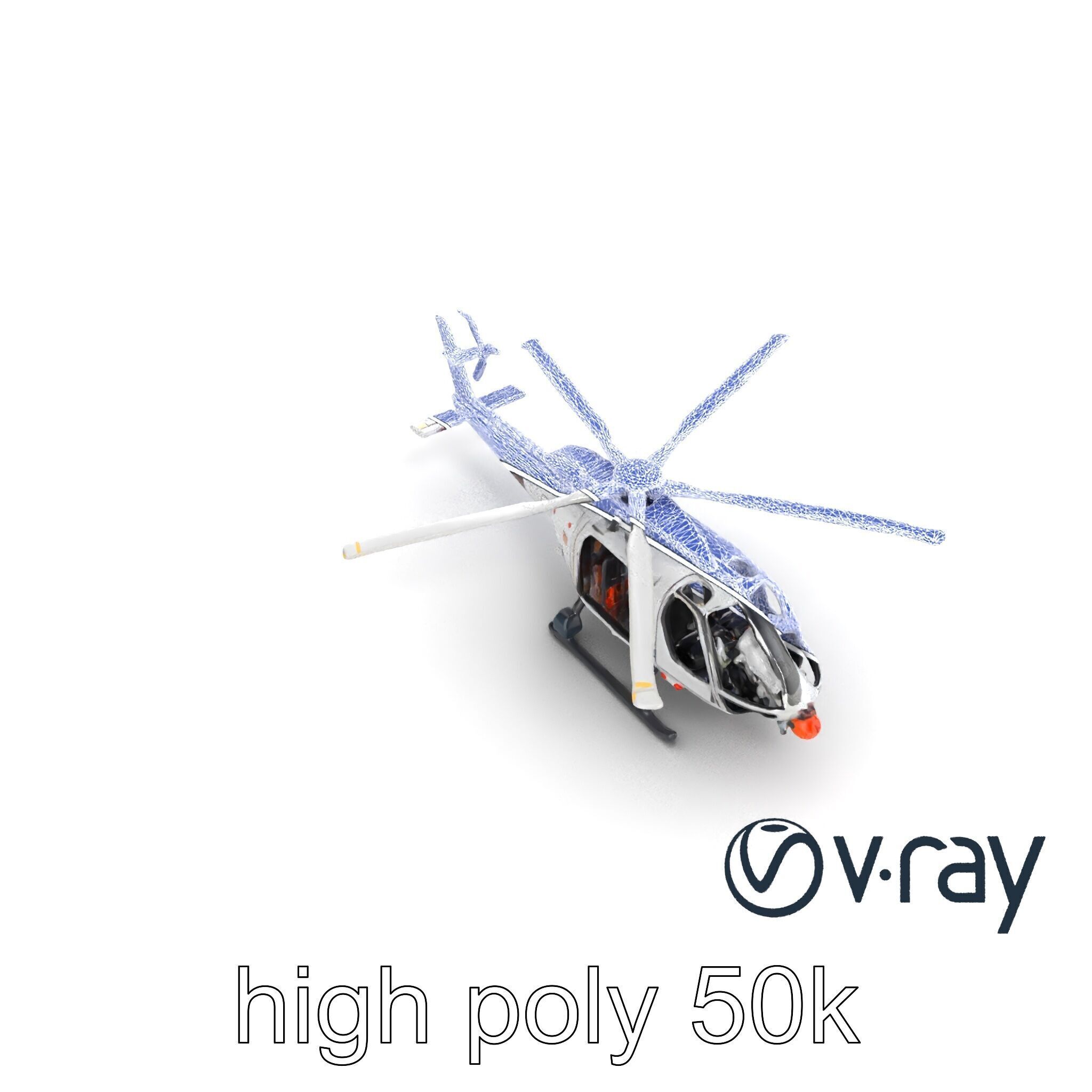 FrostBite Arctic Rescue Helicopter model pack Low-poly 3D model_25