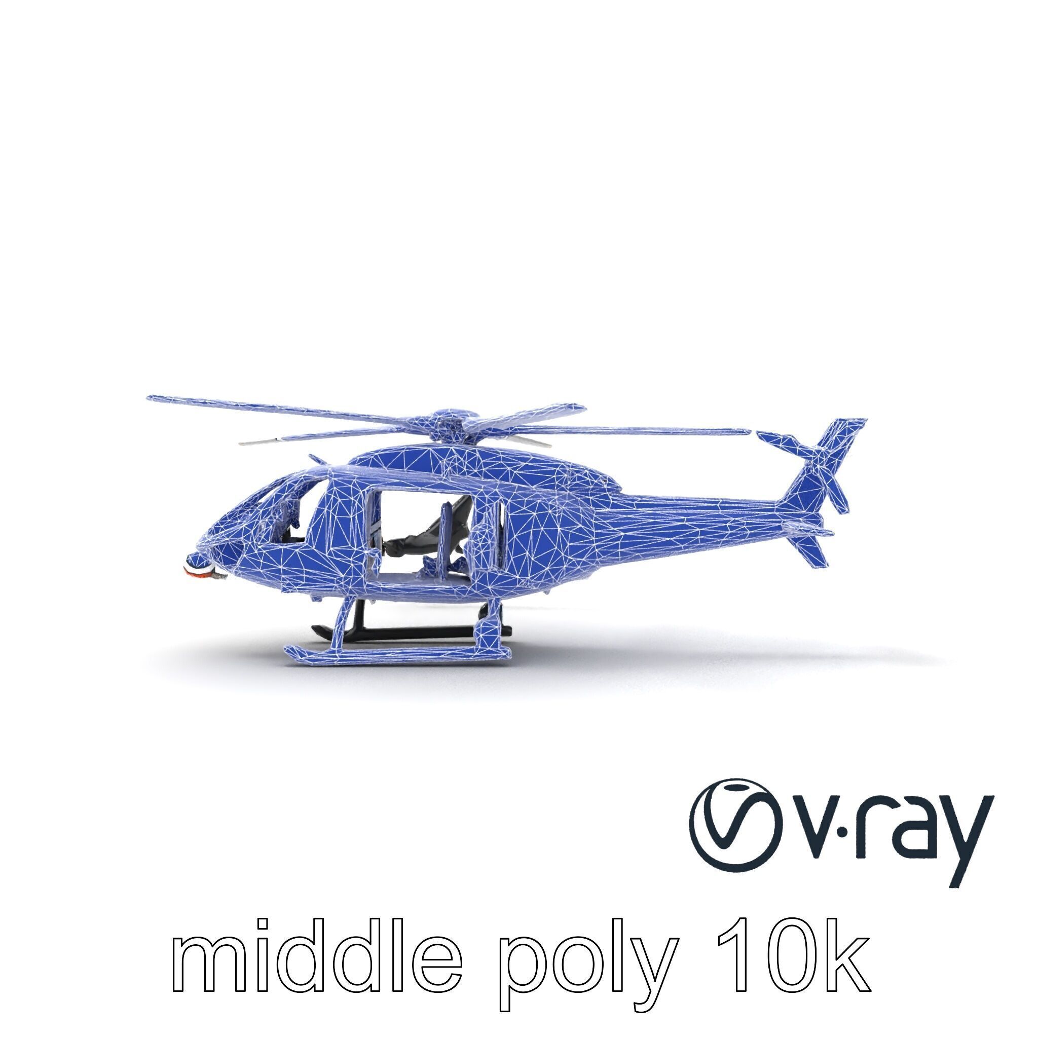 FrostBite Arctic Rescue Helicopter model pack Low-poly 3D model_16