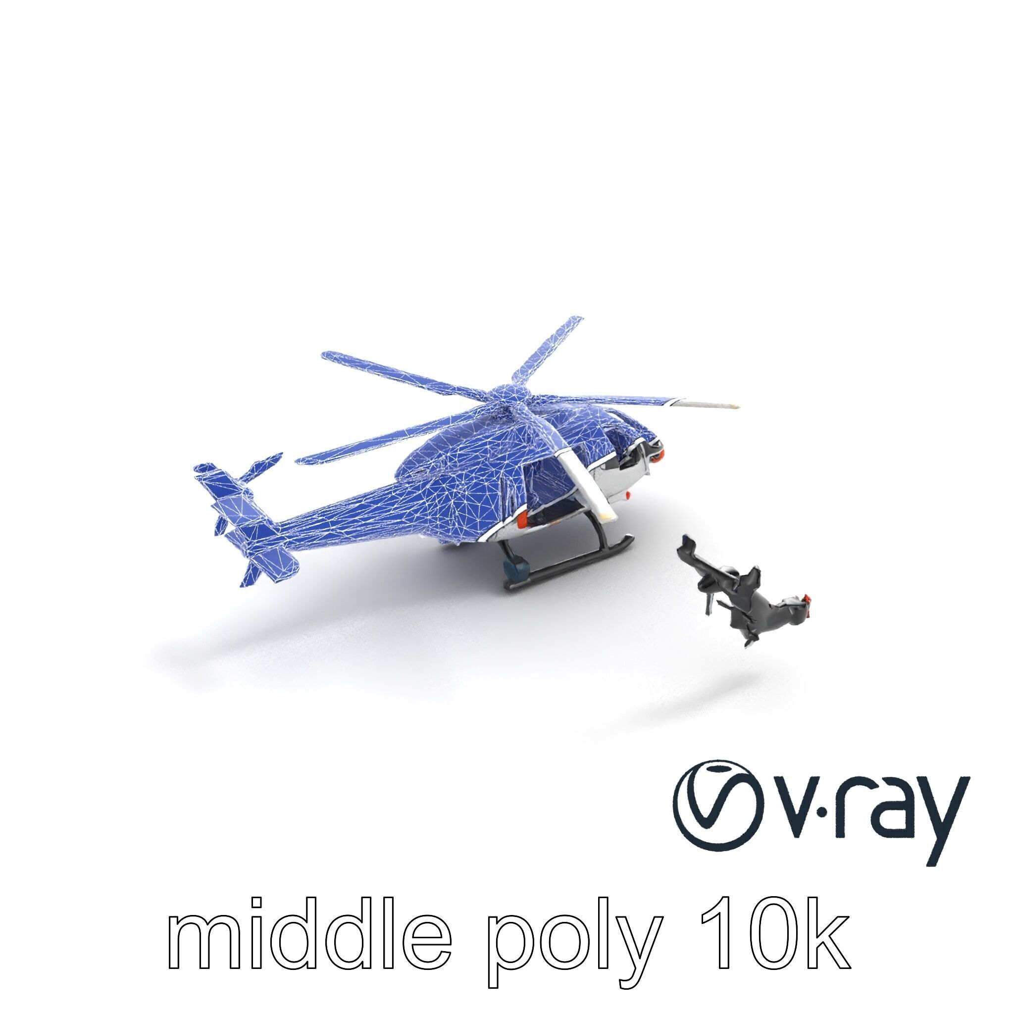 FrostBite Arctic Rescue Helicopter model pack Low-poly 3D model_15
