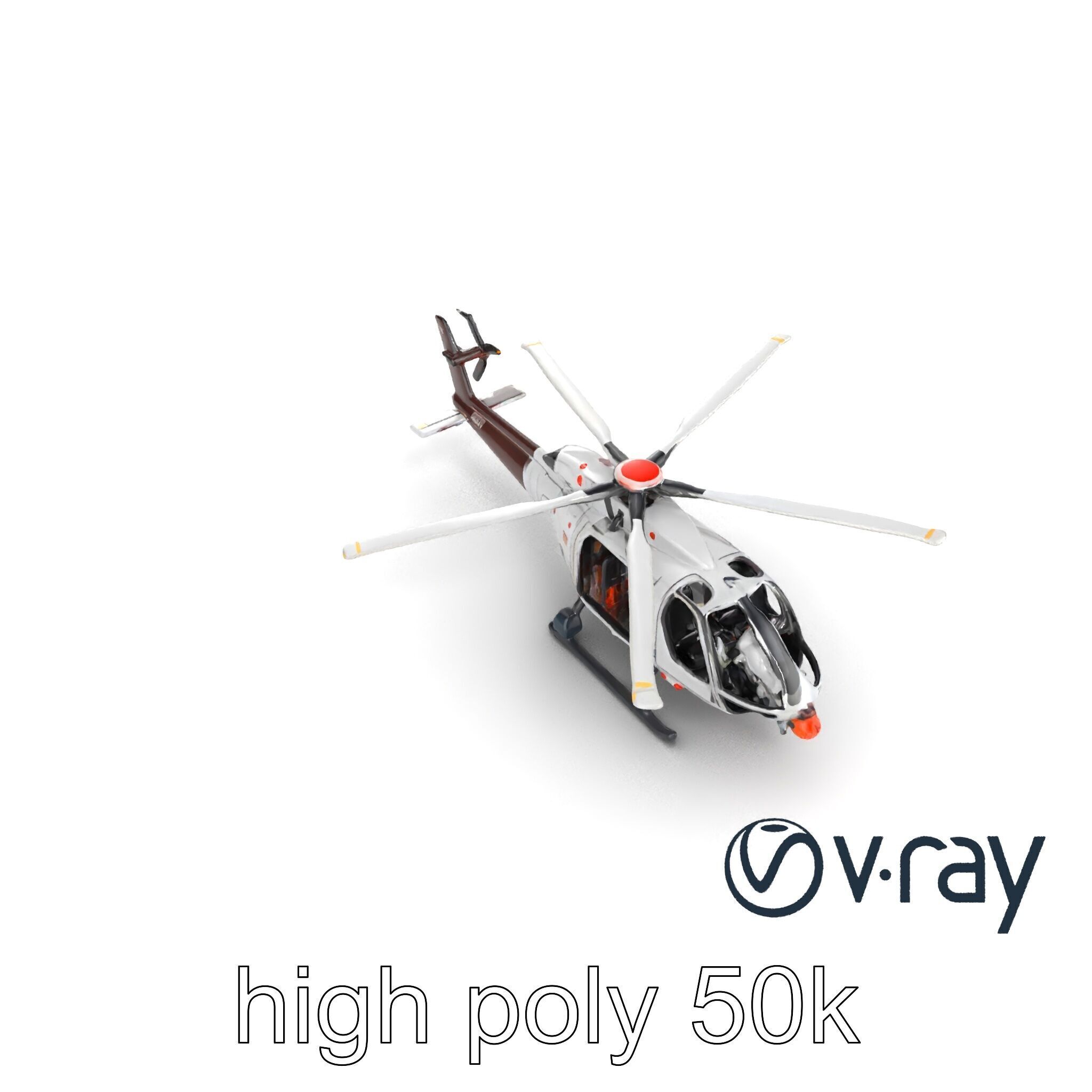 FrostBite Arctic Rescue Helicopter model pack Low-poly 3D model_19