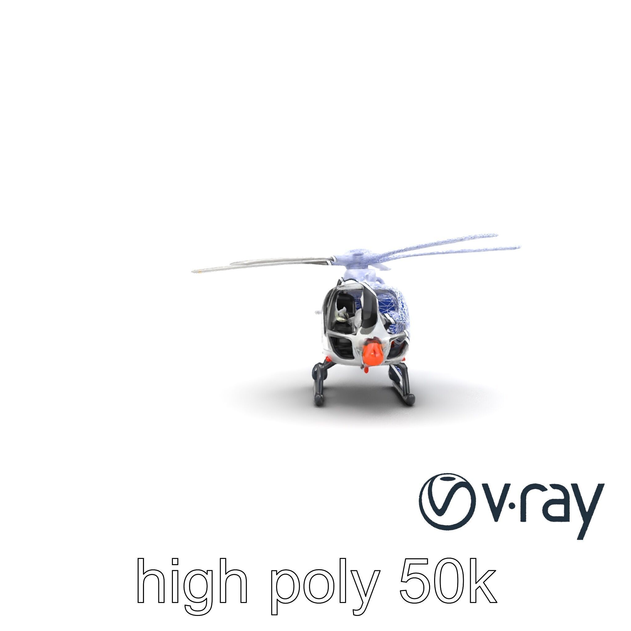FrostBite Arctic Rescue Helicopter model pack Low-poly 3D model_17
