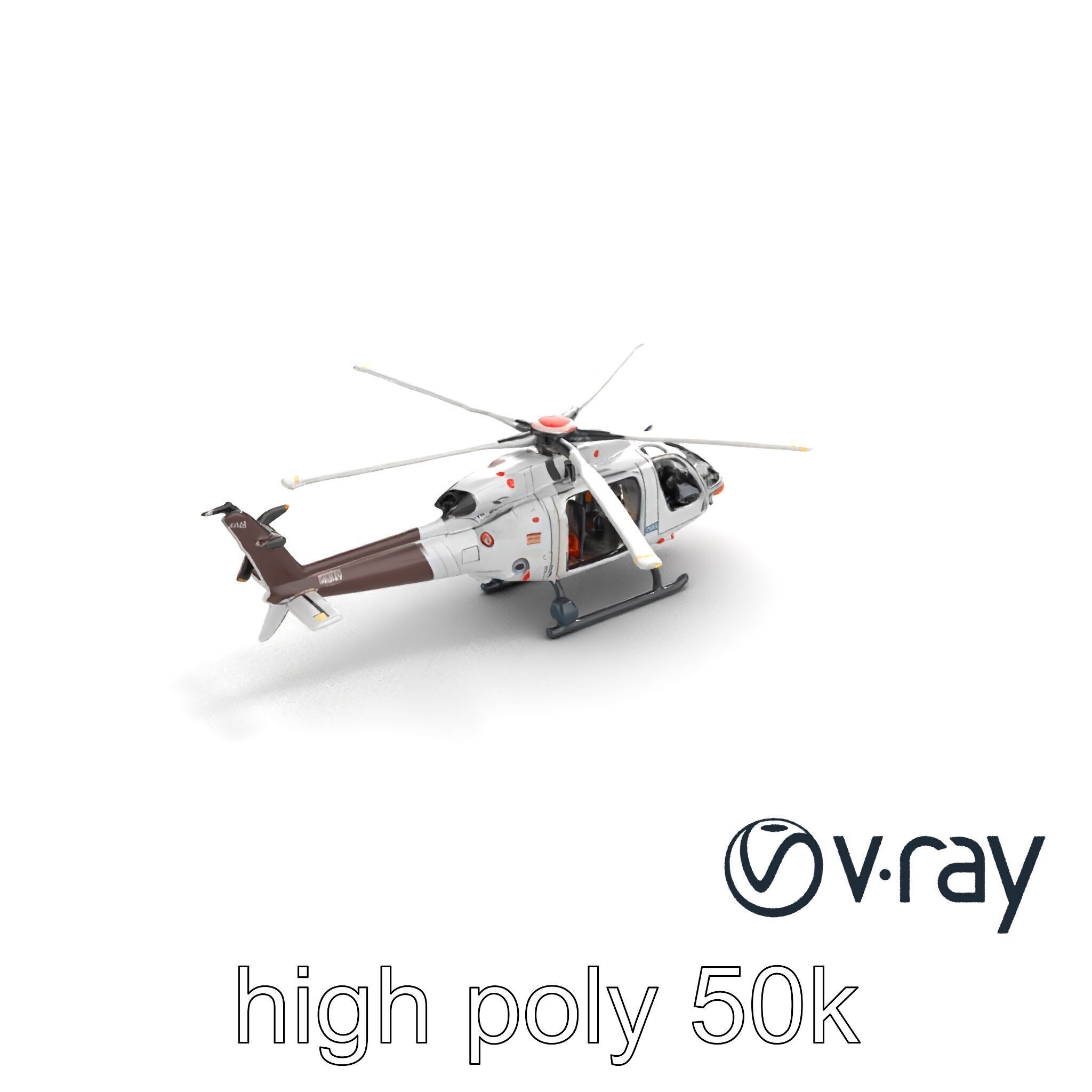 FrostBite Arctic Rescue Helicopter model pack Low-poly 3D model_11