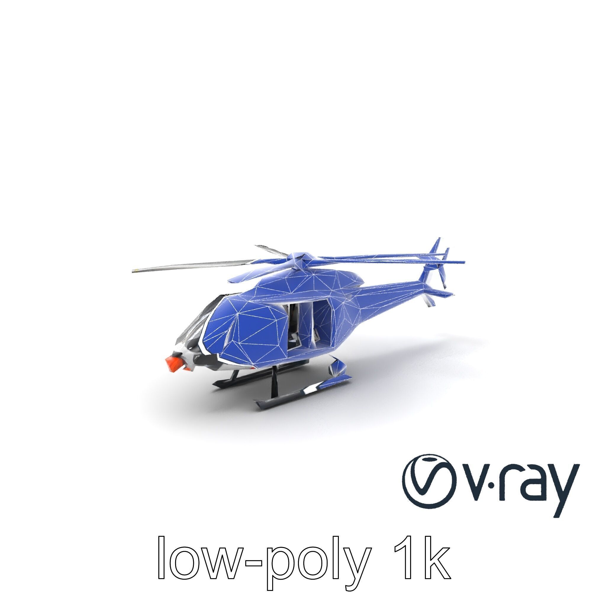 FrostBite Arctic Rescue Helicopter model pack Low-poly 3D model_7