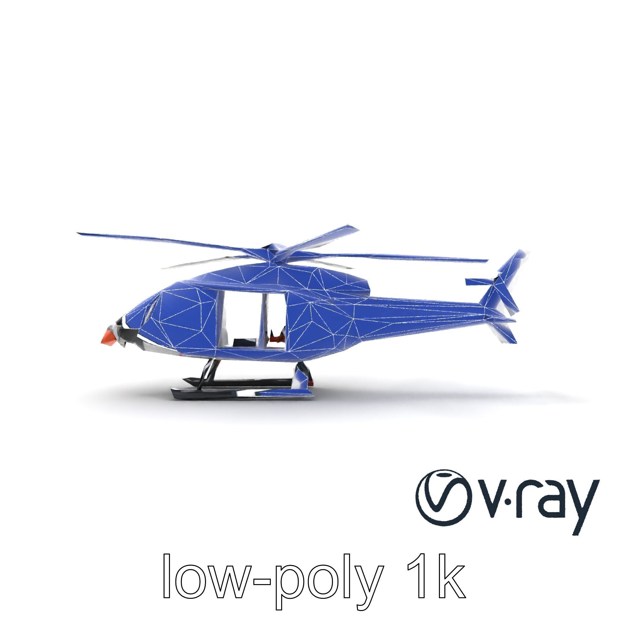 FrostBite Arctic Rescue Helicopter model pack Low-poly 3D model_30
