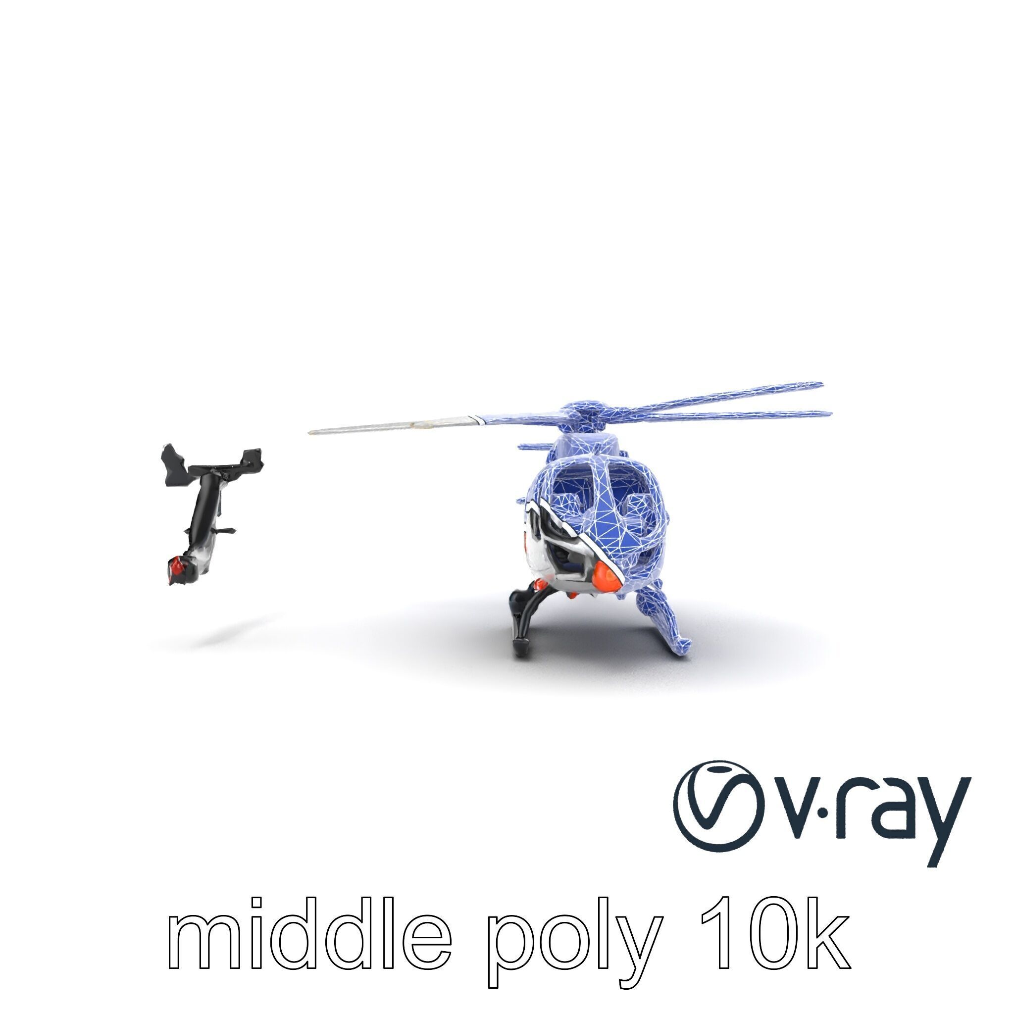 FrostBite Arctic Rescue Helicopter model pack Low-poly 3D model_26