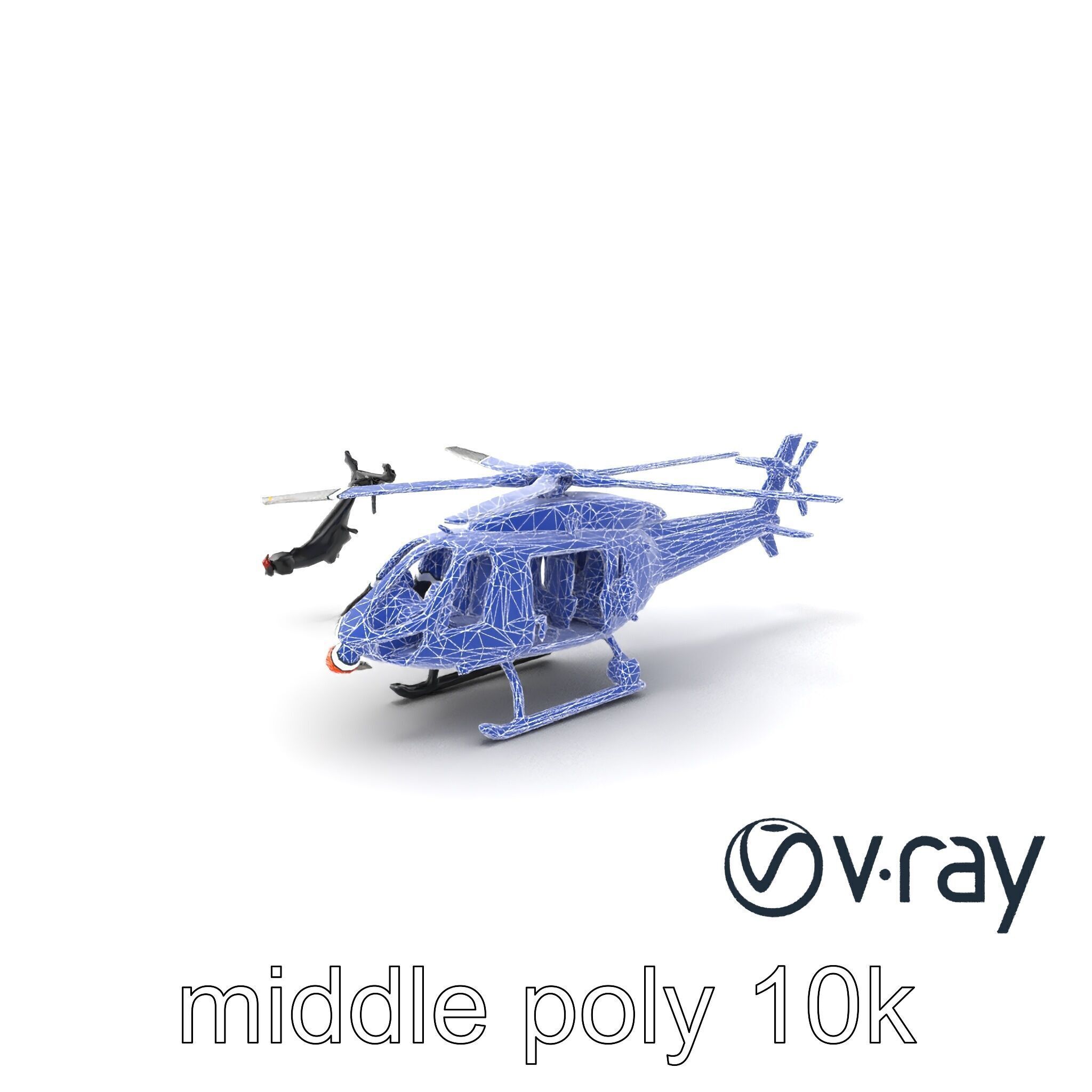 FrostBite Arctic Rescue Helicopter model pack Low-poly 3D model_6