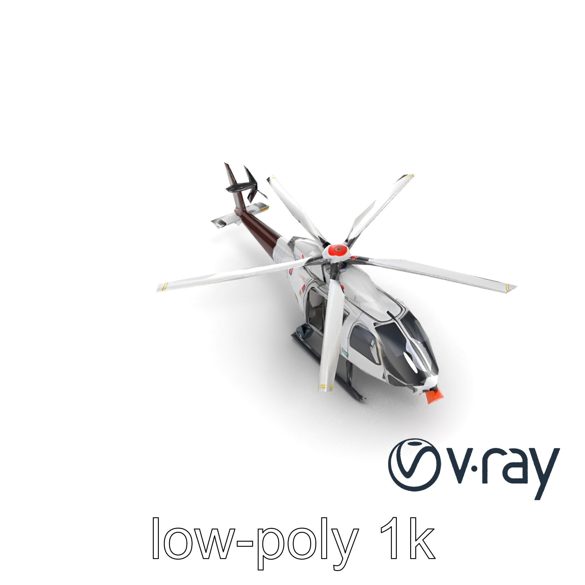 FrostBite Arctic Rescue Helicopter model pack Low-poly 3D model_12