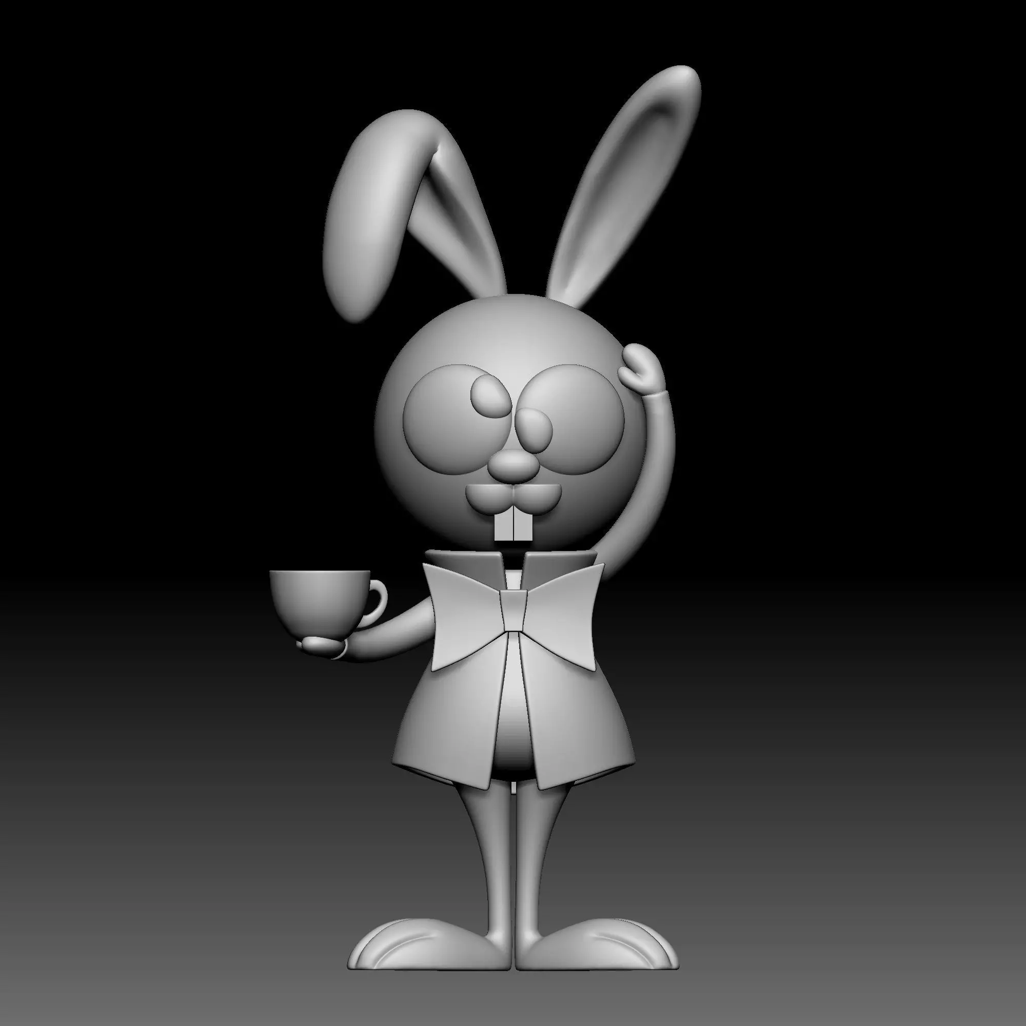 Rabbit - disney - deco - 040 3D print model_0