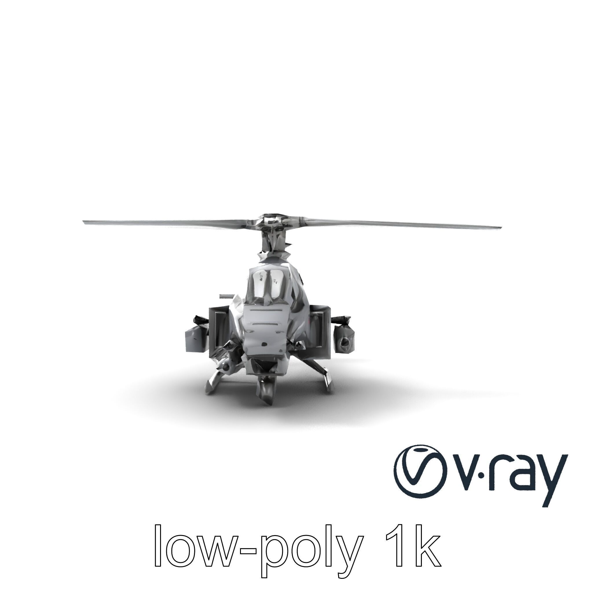 ShadowFury Attack Chopper model pack Low-poly 3D model_12