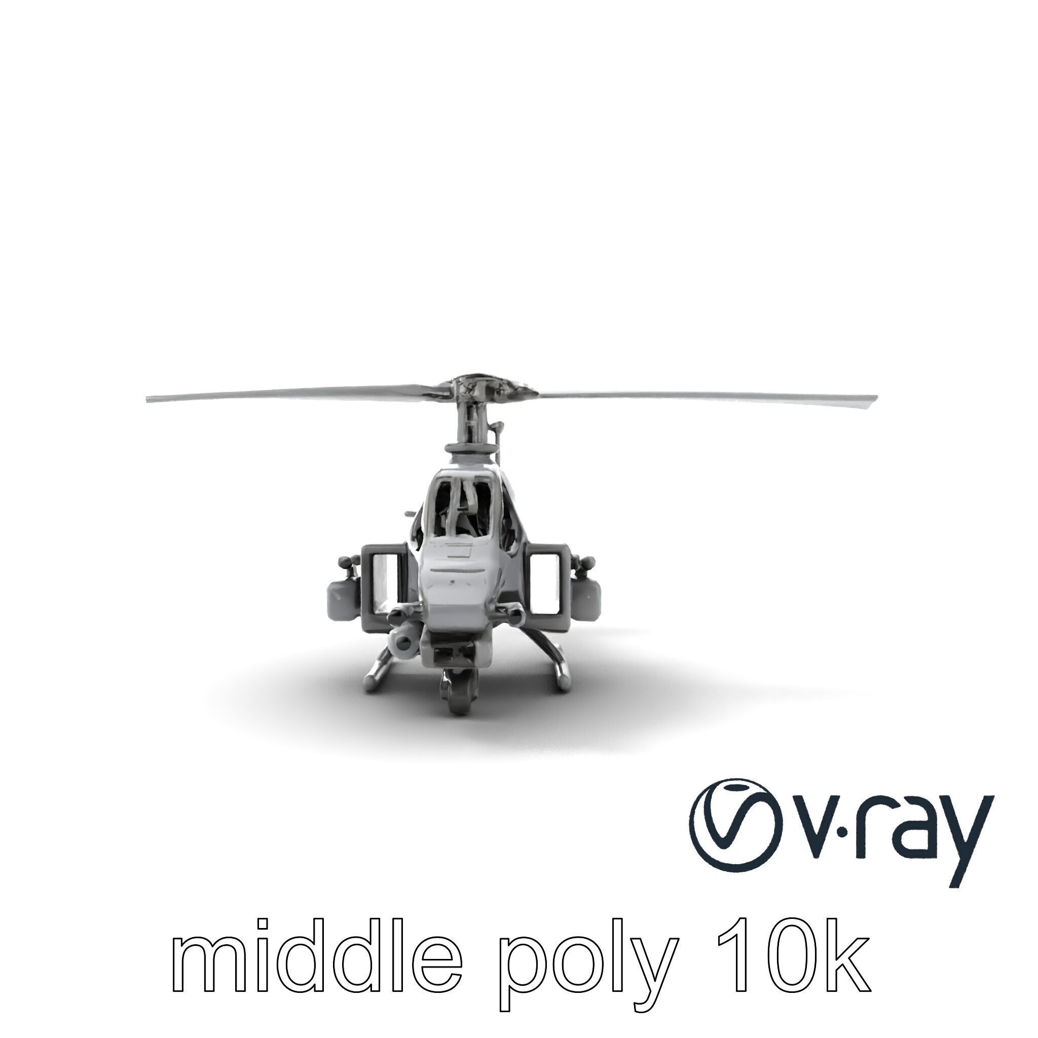 ShadowFury Attack Chopper model pack Low-poly 3D model_13
