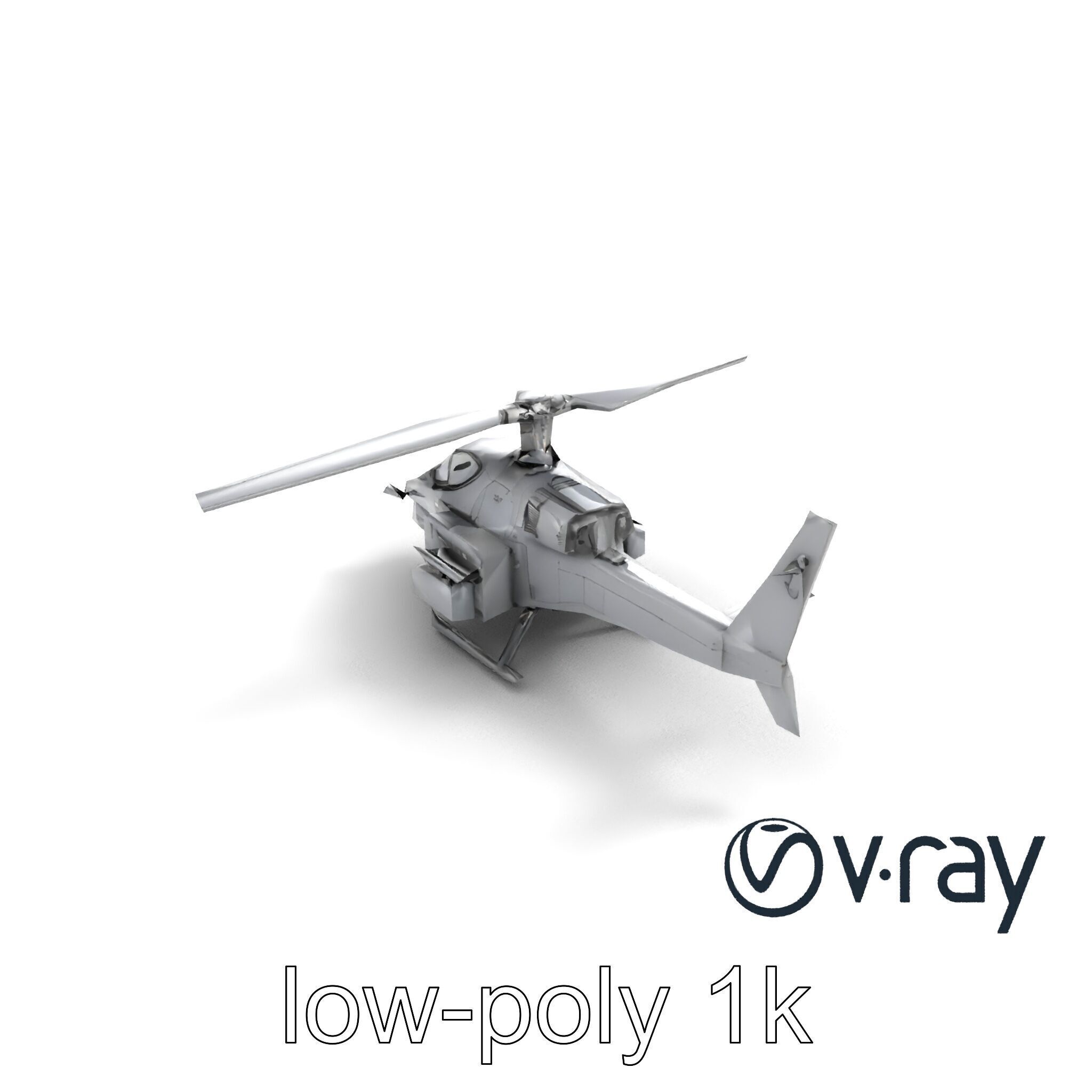 ShadowFury Attack Chopper model pack Low-poly 3D model_7