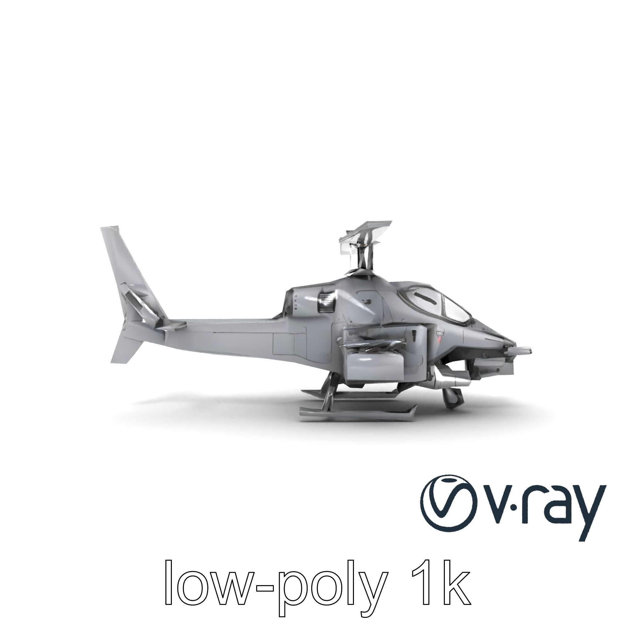 ShadowFury Attack Chopper model pack Low-poly 3D model_14