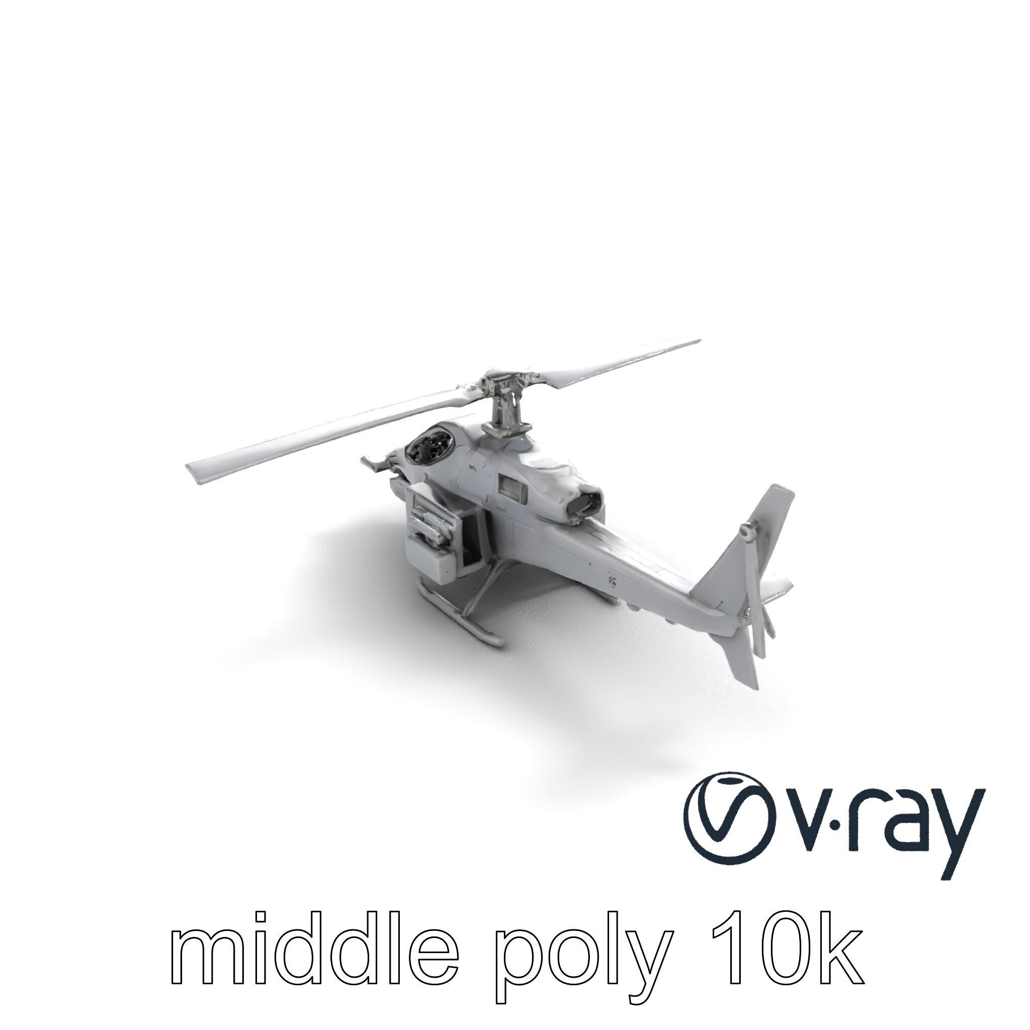 ShadowFury Attack Chopper model pack Low-poly 3D model_6