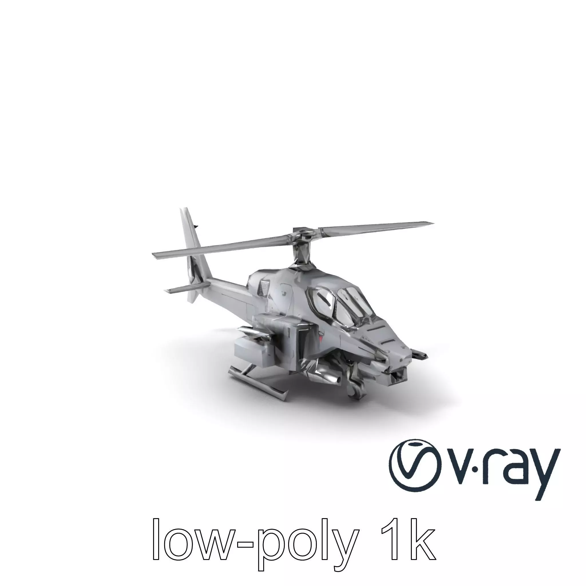 ShadowFury Attack Chopper model pack Low-poly 3D model_0
