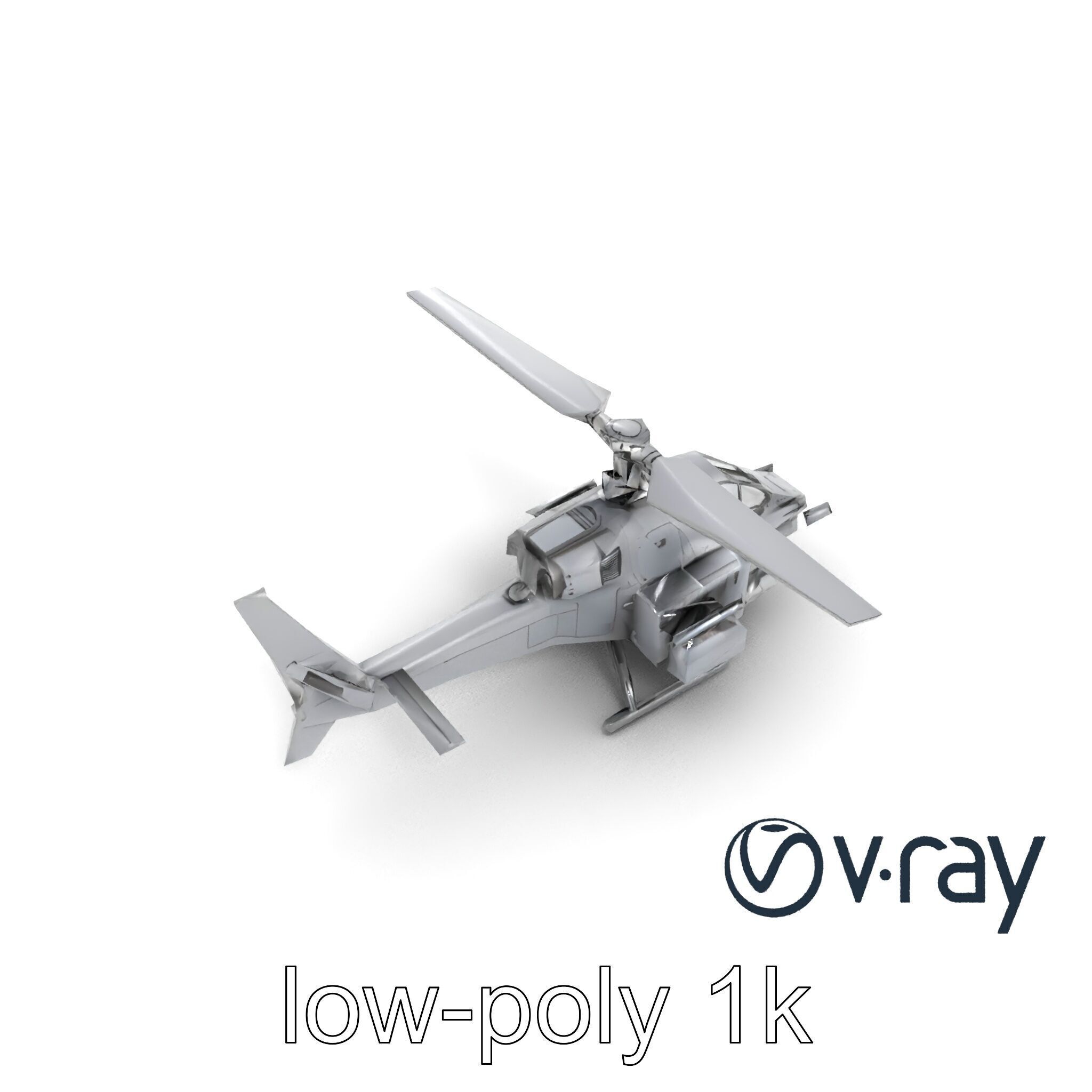 ShadowFury Attack Chopper model pack Low-poly 3D model_10