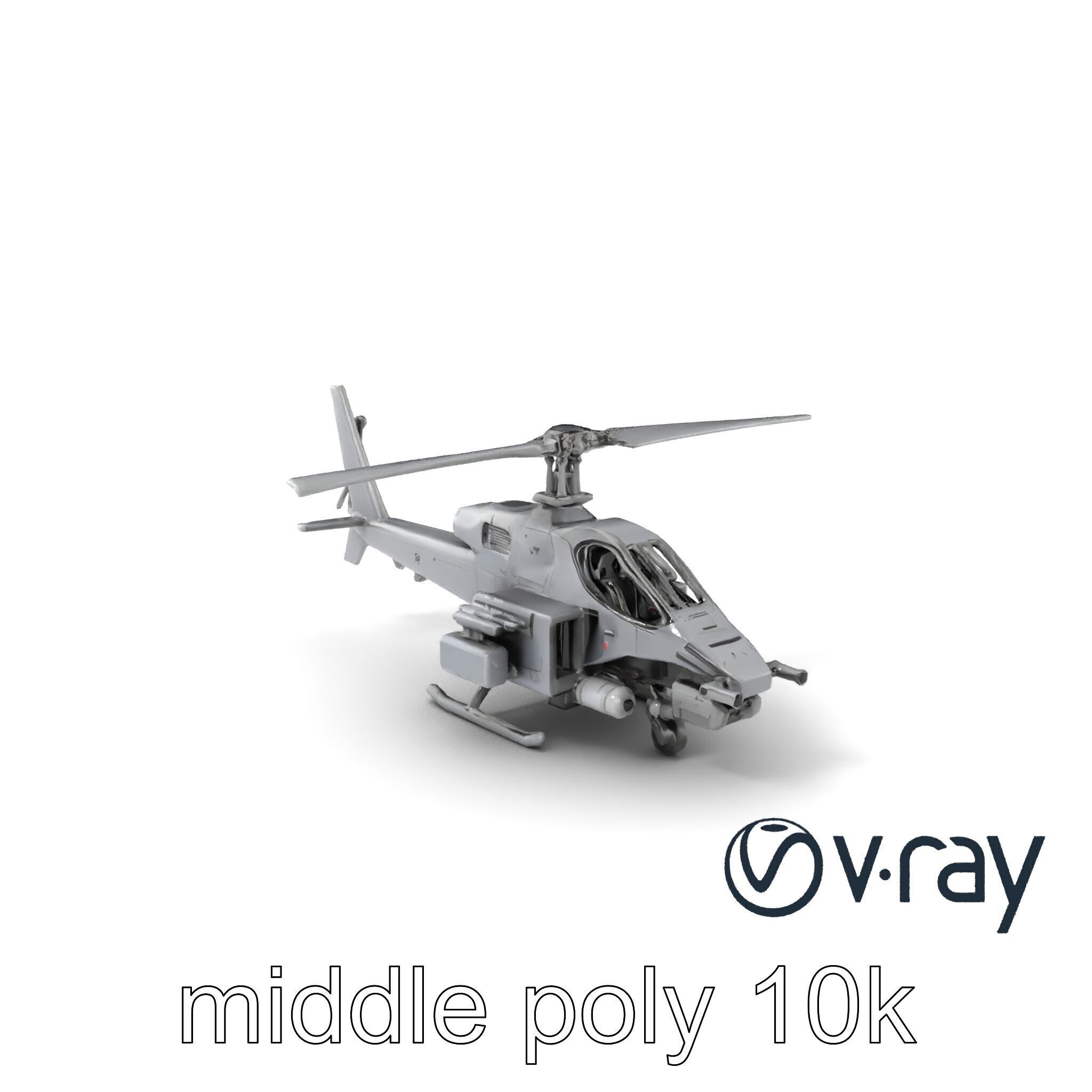 ShadowFury Attack Chopper model pack Low-poly 3D model_3